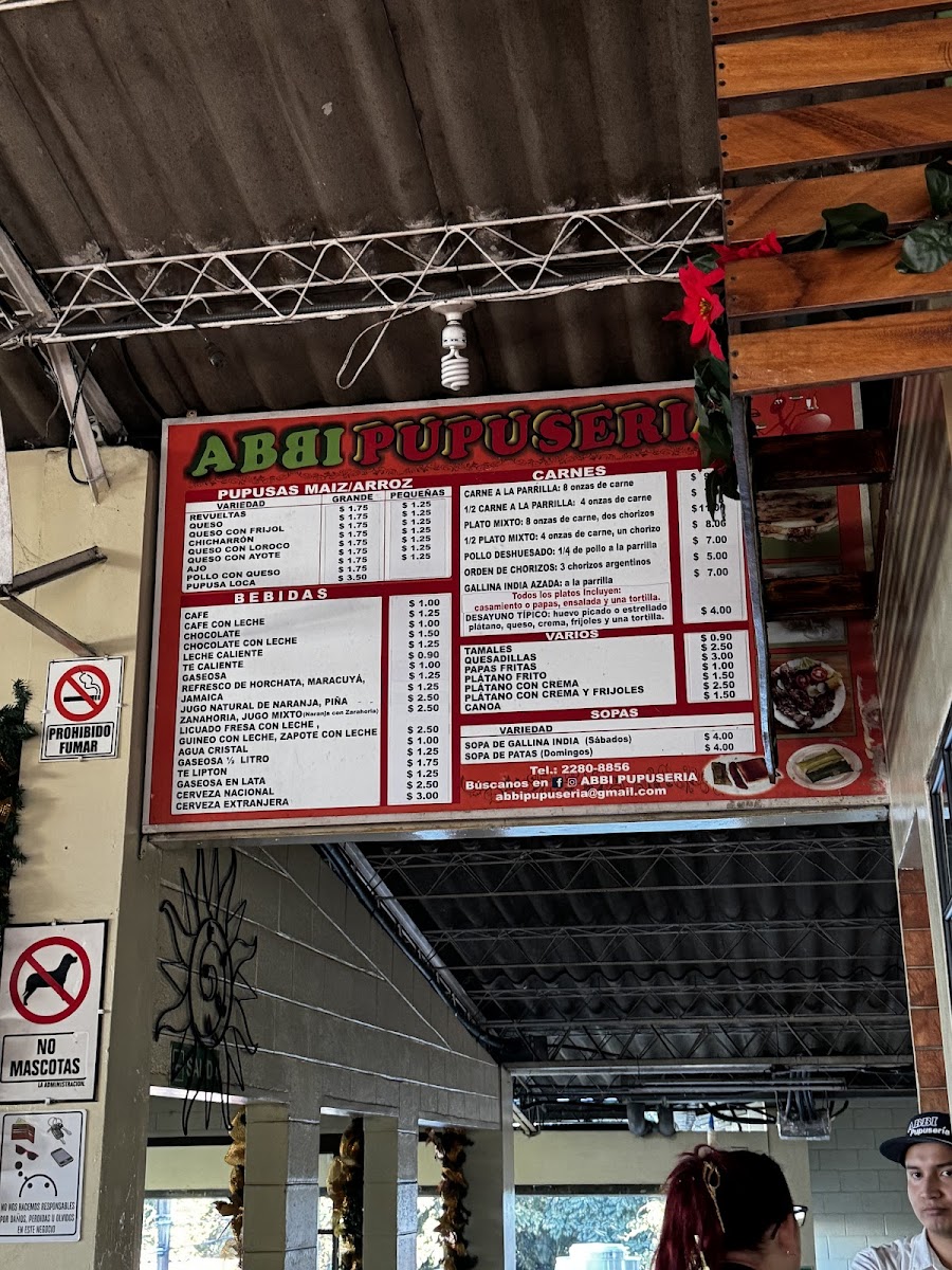 Menu Pupusería Abbi-1