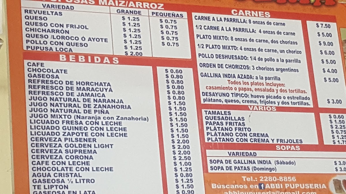Menu Pupusería Abbi-3