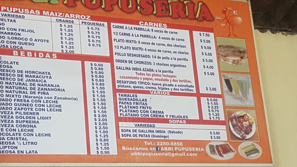 Menu Pupusería Abbi-5
