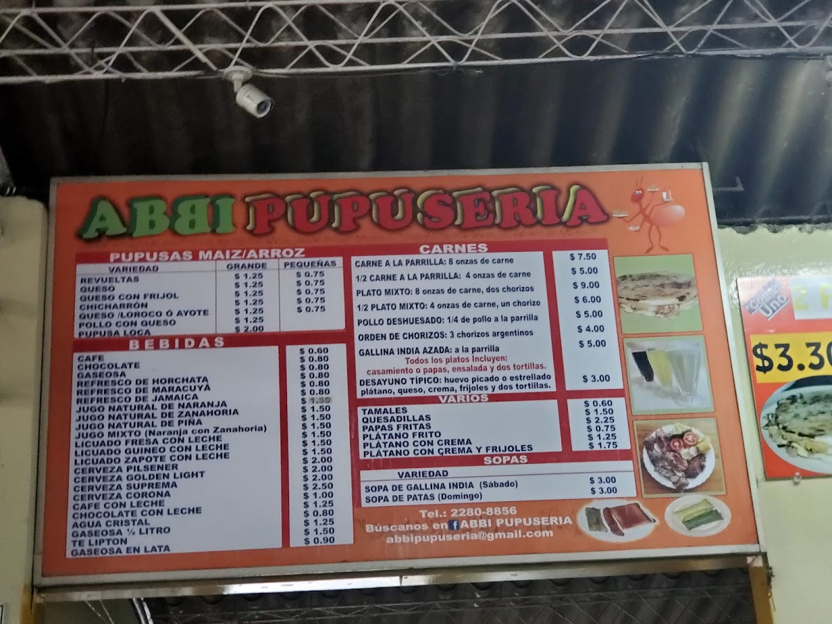 Menu Pupusería Abbi-7